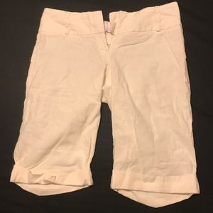 Charlotte Russe Women’s White Bermuda Shorts